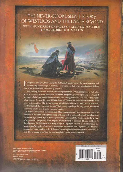 THE WORLD OF ICE  AND FIRE